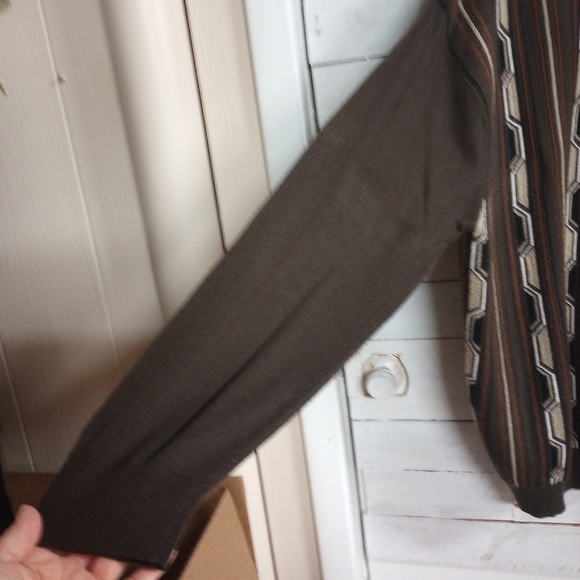 Vintage Inserch 90s Textured Grandpa Sweater Men's Size 2XL Cosby Textured Knit - Picture 5 of 8